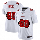 Nike 49ers 80 Jerry Rice White Shadow Logo Limited Jersey Yhua,baseball caps,new era cap wholesale,wholesale hats